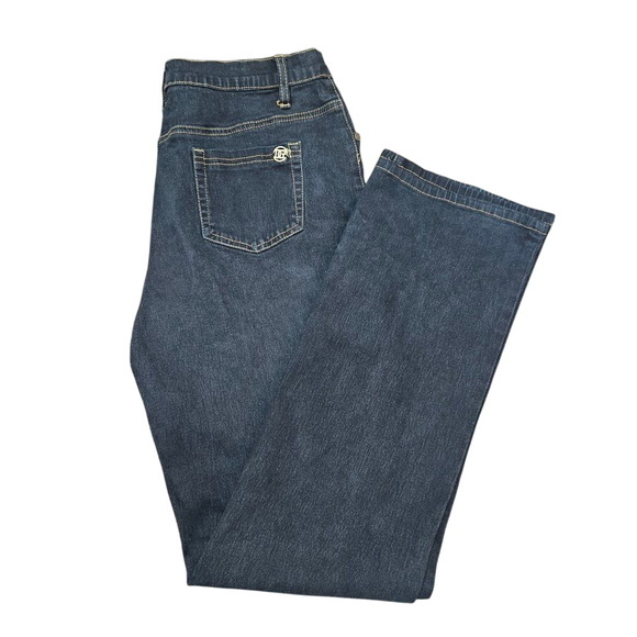 DG2 Diane Gilman Classic Straight Leg Comfort Fit‎ Shaper Jeans Sz 10 - Picture 1 of 8